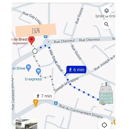 Апартаменты 1 Salle D'eau Privee Брест